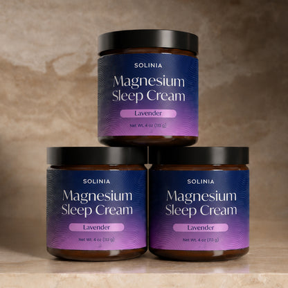 Magnesium Sleep Cream — 3-Jar Bundle